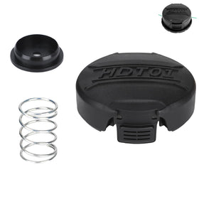 Kaberalty DWO1DT995 cap close-up, durable ABS protects the trimmer head.