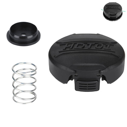 Kaberalty DWO1DT995 cap close-up, durable ABS protects the trimmer head.