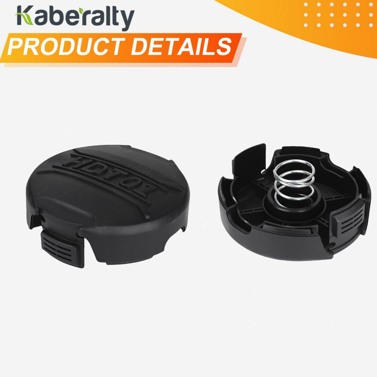 Kaberalty DWO1DT995 head-protection feature guards the trimmer during edging.