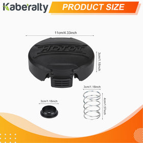 Kaberalty DWO1DT995 steel spring close-up maintains tension for smooth line retraction.