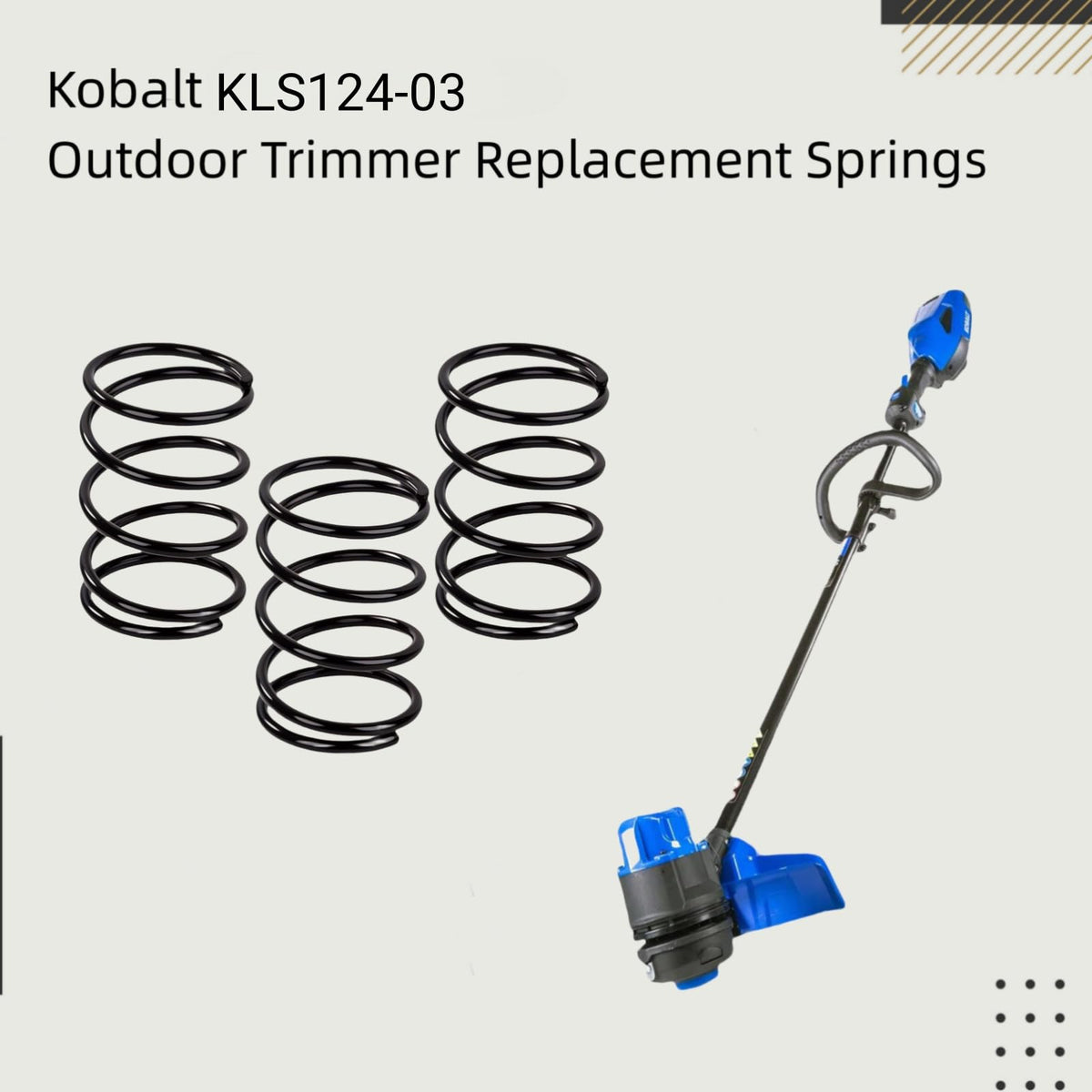 Kaberalty KST4024A-03 spring in compatible head, steady cutting performance.