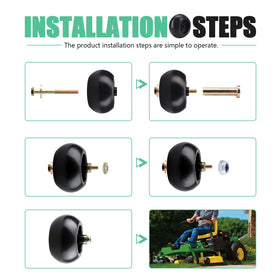 Kabing mower deck wheel kit compatible with Kubota BX series