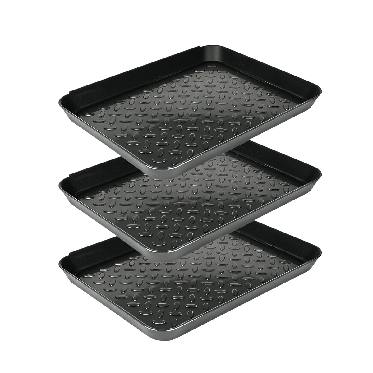 Kabquluz 3pc boot tray set demonstrates mud containment at entryway