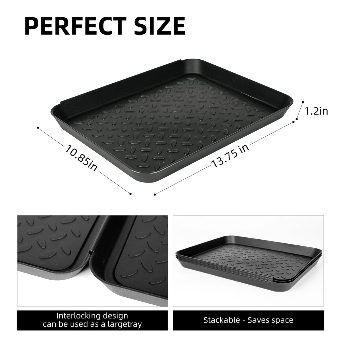 Kabquluz waterproof boot mat protecting floors from wet footwear