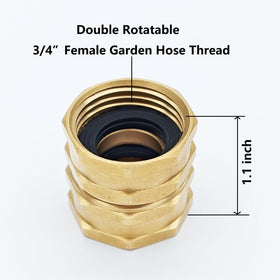 Kabter 3-4 inch GHT female-to-female connector demonstrating secure, durable connections