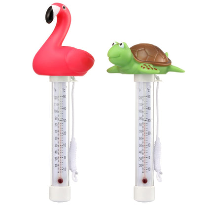 KABUDA Flamingo Floating Thermometer with quick pool temperature readings