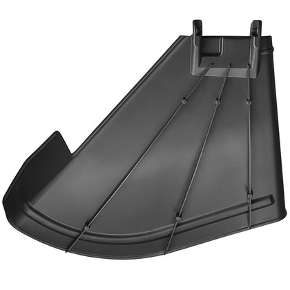 Kacarber 604609 discharge deflector chute fitting Hustler Raptor for clean clippings management.
