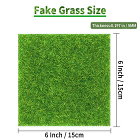 KAEZDD fairy garden grass squares showcase a realistic lawn for miniature landscapes.