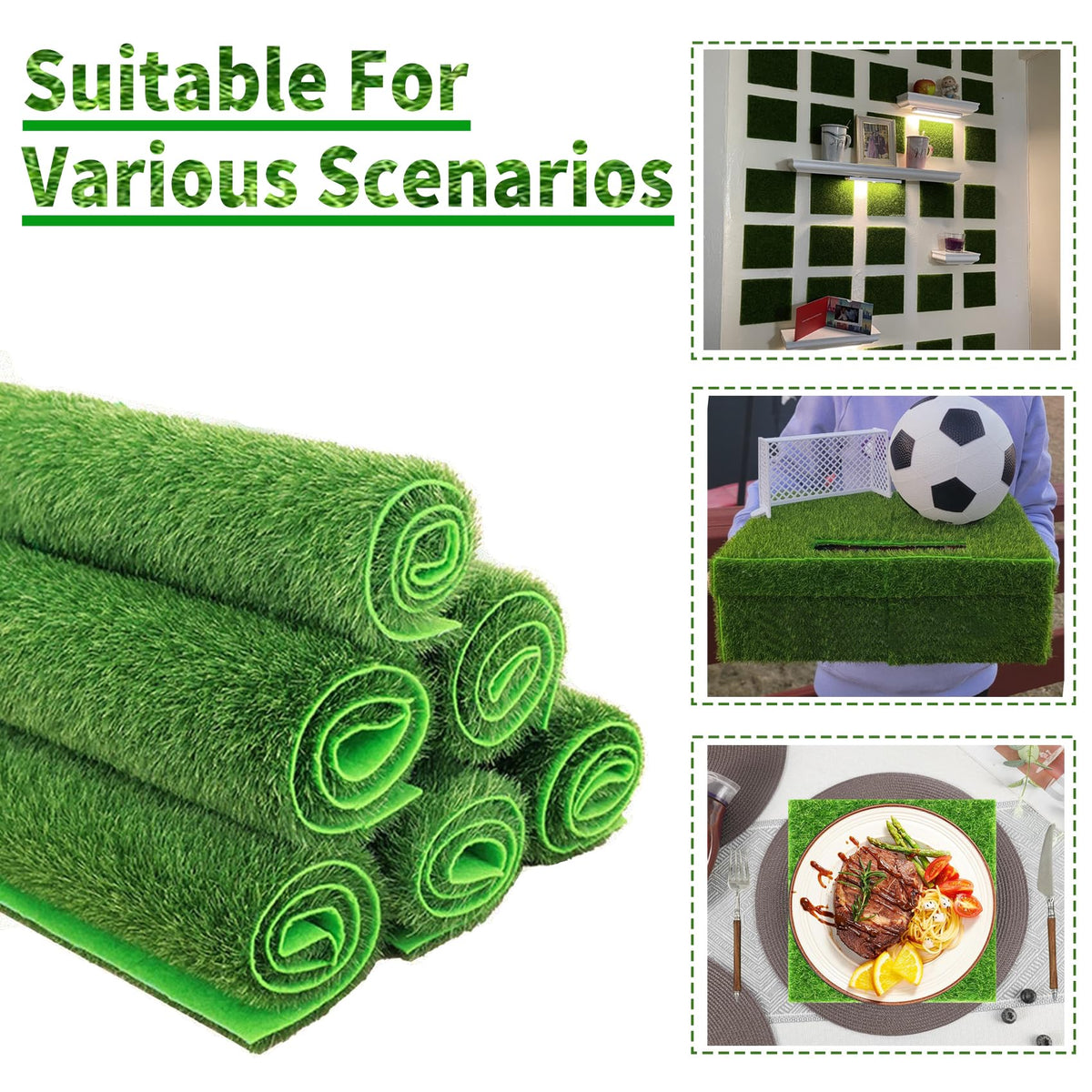 KAEZDD spring grass tiles ideal for Easter displays and seasonal table decor.