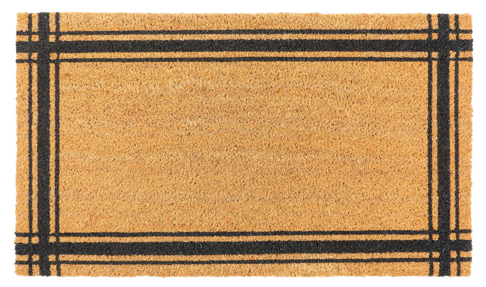 KAF Home coir doormat with non-slip backing at front entry for clean entryways