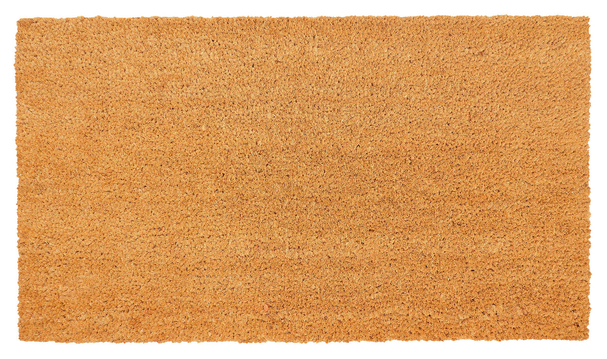 KAF Home coir doormat with heavy-duty PVC back for weather-resistant entry.