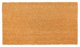 KAF Home coir doormat with heavy-duty PVC back for weather-resistant entry.