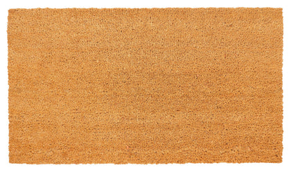 KAF Home coir doormat with heavy-duty PVC back for weather-resistant entry.