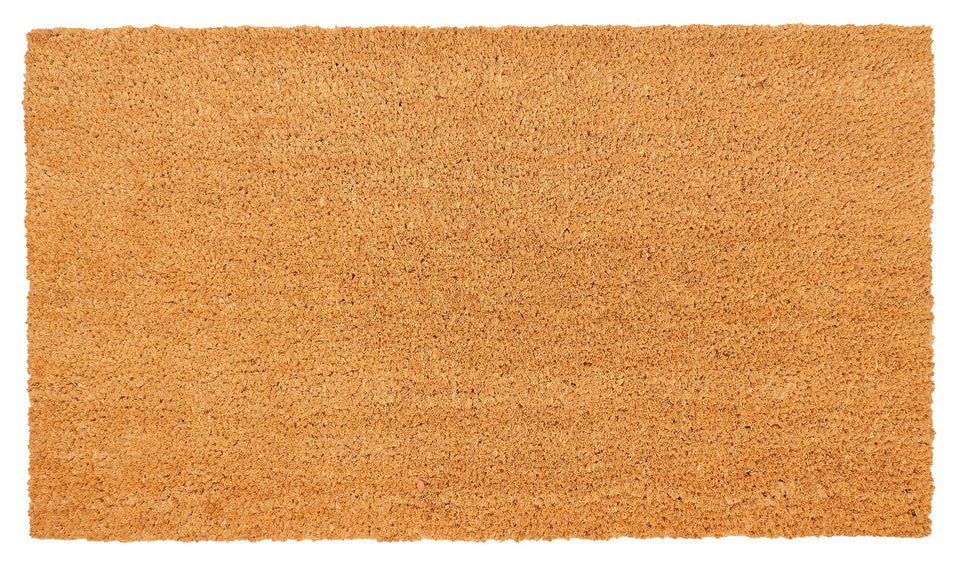 KAF Home coir doormat with heavy-duty PVC back for weather-resistant entry.