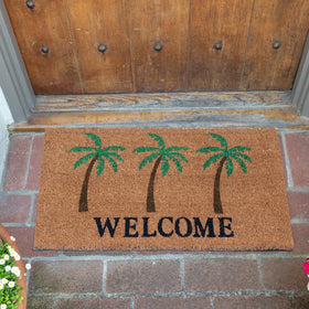 KAF Home coir texture closeup doormat highlights natural fibers and durable weather-ready construction.