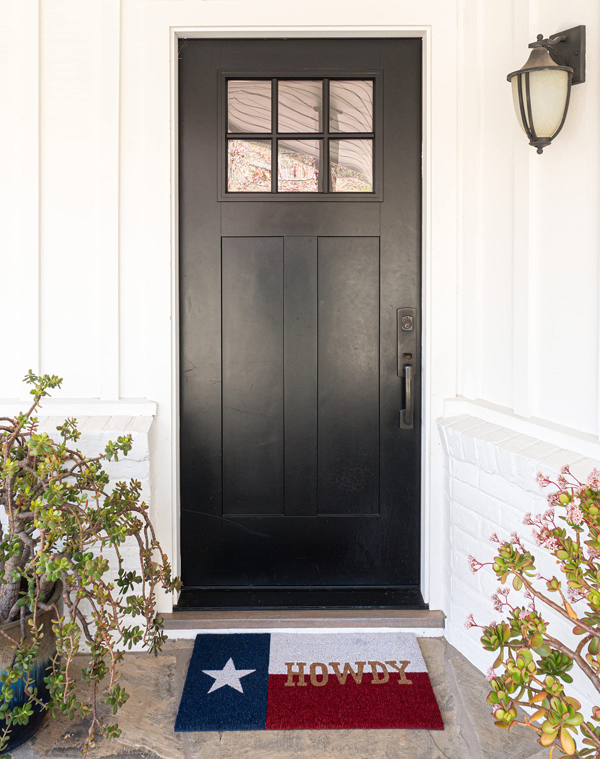 KAF Home Howdy Texas doormat for outdoor entryways—weather-resistant dirt protection.