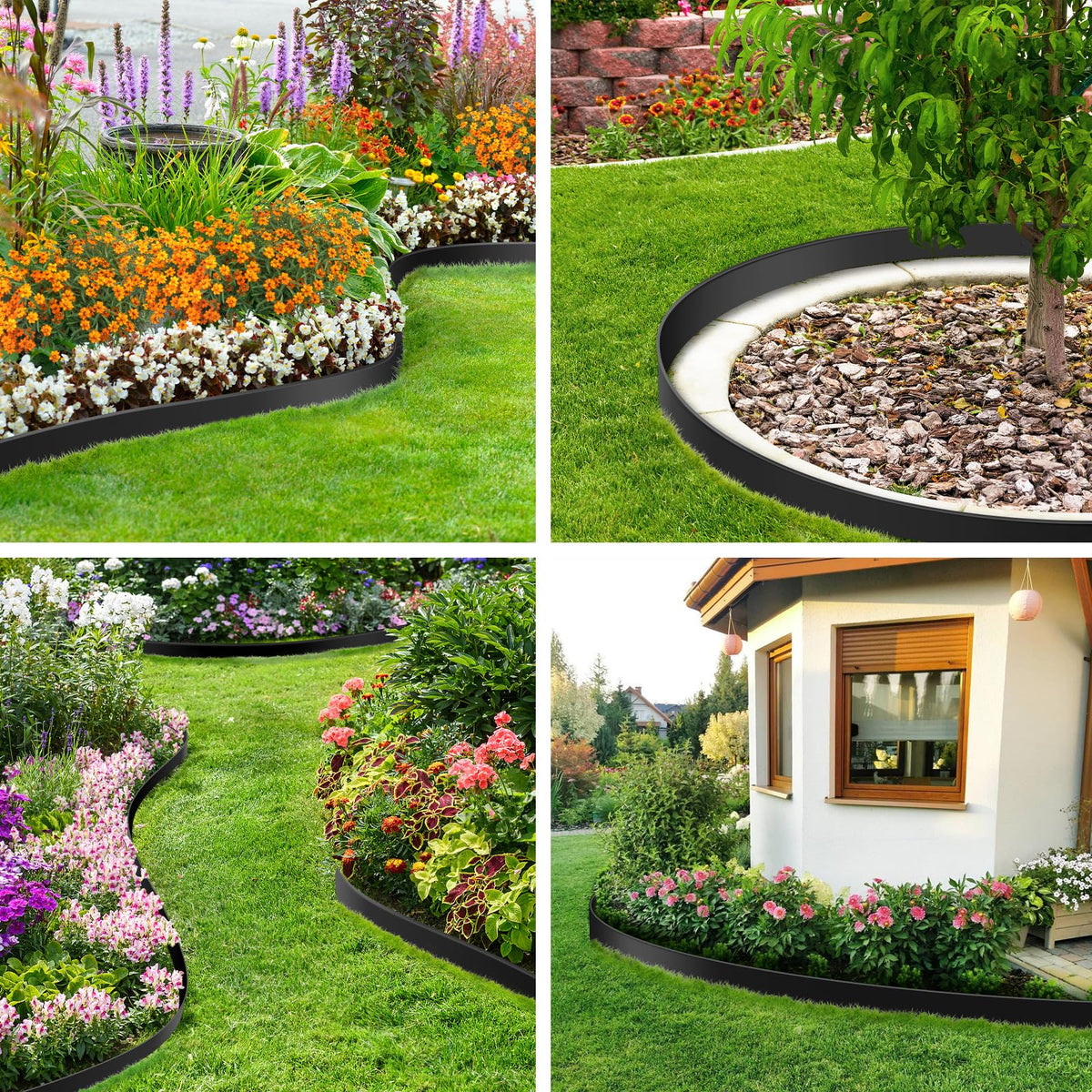 Kafuzi edging along pathways and flower beds for tidy boundaries
