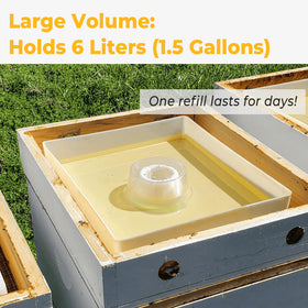 Anti-drowning rings included for safer feeding at the water reservoir