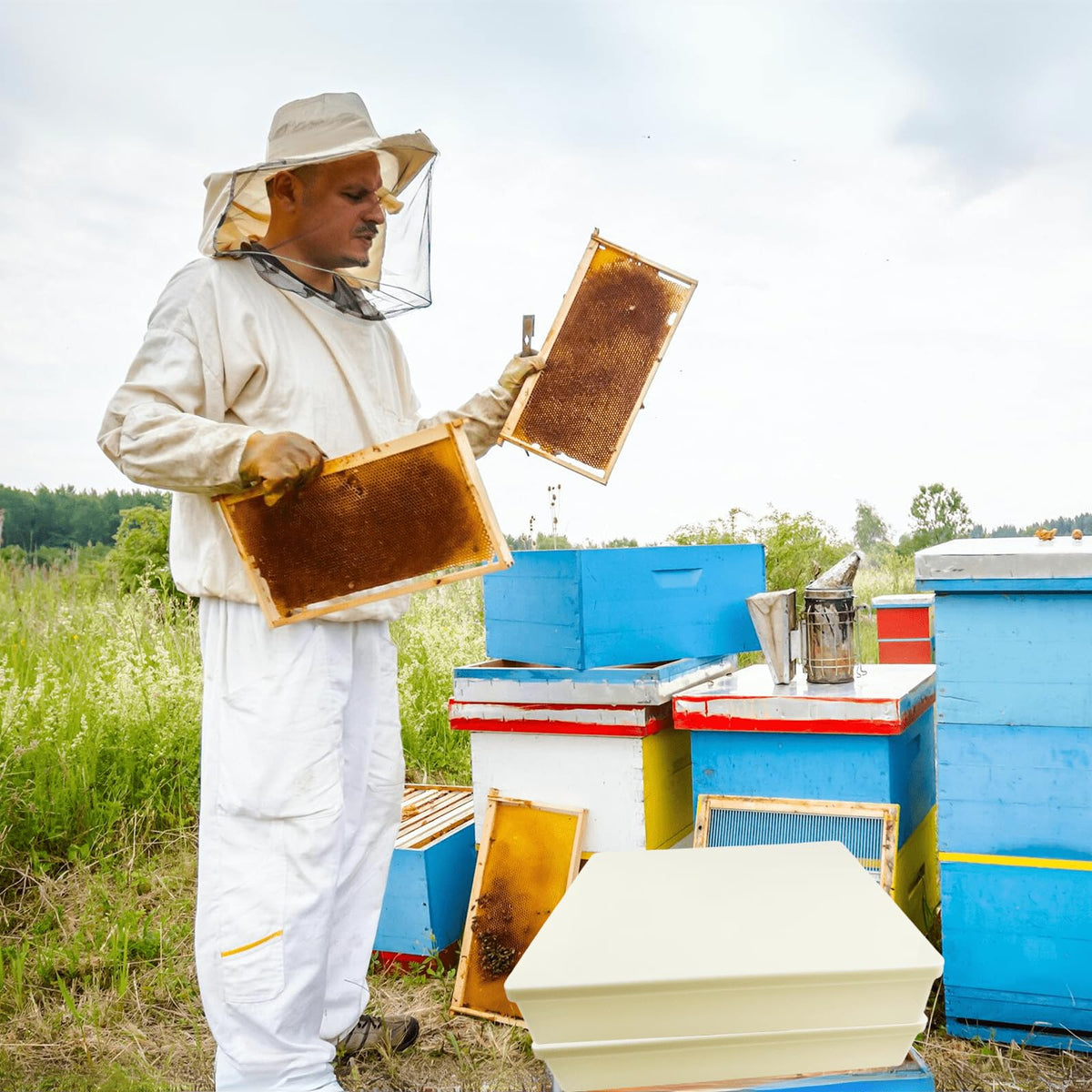 Seasonal use for liquids in warm weather and solids in cold weather