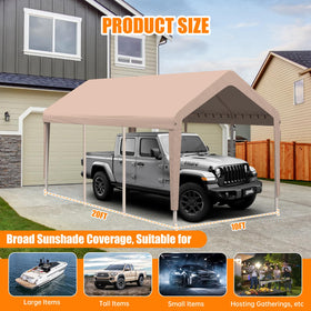 KAHLHAK carport cover 800D PU material close-up highlights durability and UV protection.