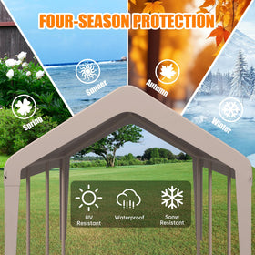 KAHLHAK carport cover versatile use for backyard, campground, and job sites.