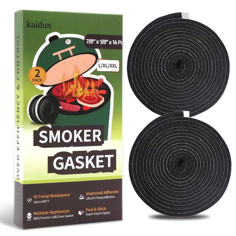Kaidun Big Green Egg gasket base seal enhances smoker tightness and heat retention.
