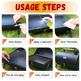 Kaidun smoker gasket black pack emphasizes easy peel and storage in a kit