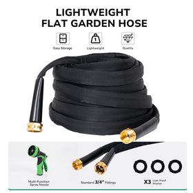 KAINGA flat-design hose neatly stores in a shed or clutter-free space