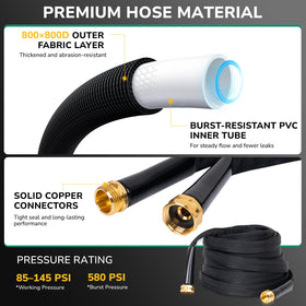 KAINGA kink-free flat design hose for smooth water flow