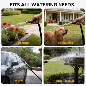 KAINGA multi-use hose suited for lawn, car wash, and outdoor cleaning