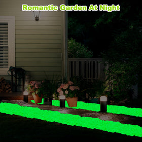 Kaiyuan Dynasty glow pebbles line a walkway for nighttime charm