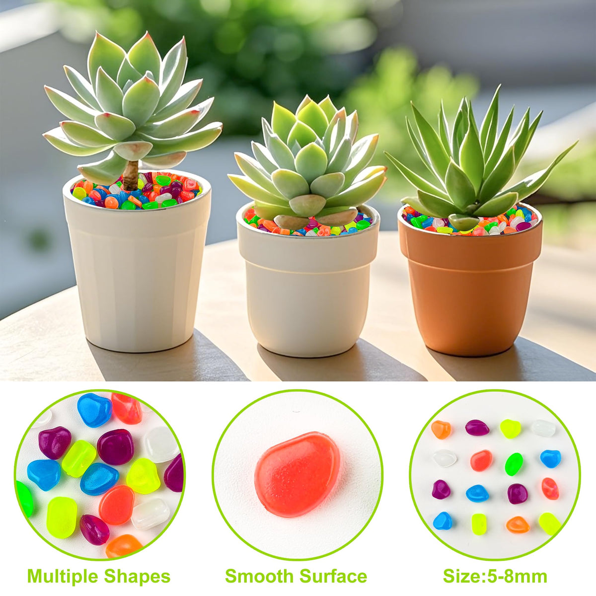 Outdoor Kaiyuan Dynasty glow stones brighten the garden with durable resin for lasting charm