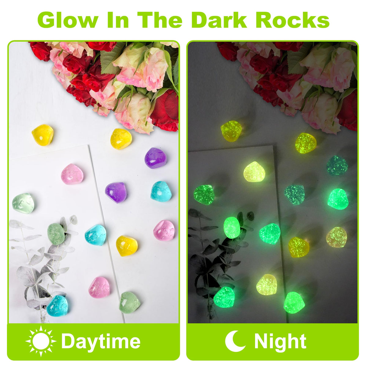 Kaiyuan Dynasty luminous stones used as vase decor to accent indoor arrangements.