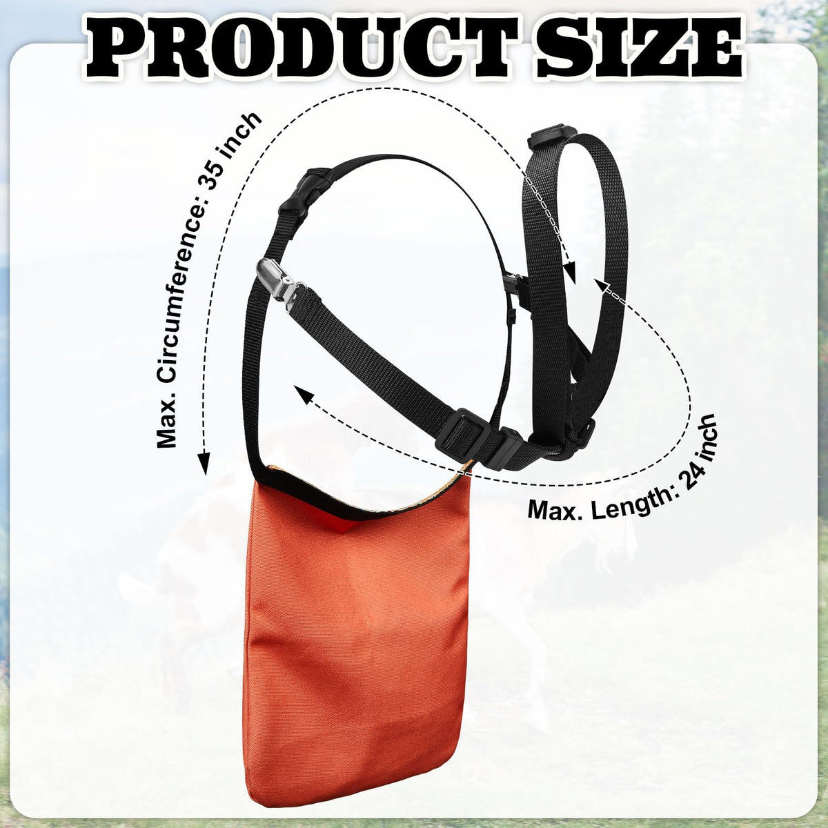 Kajaia Goat Apron adjustable neck strap for secure fit