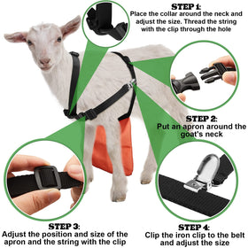 Kajaia Goat Apron bright orange color for high visibility
