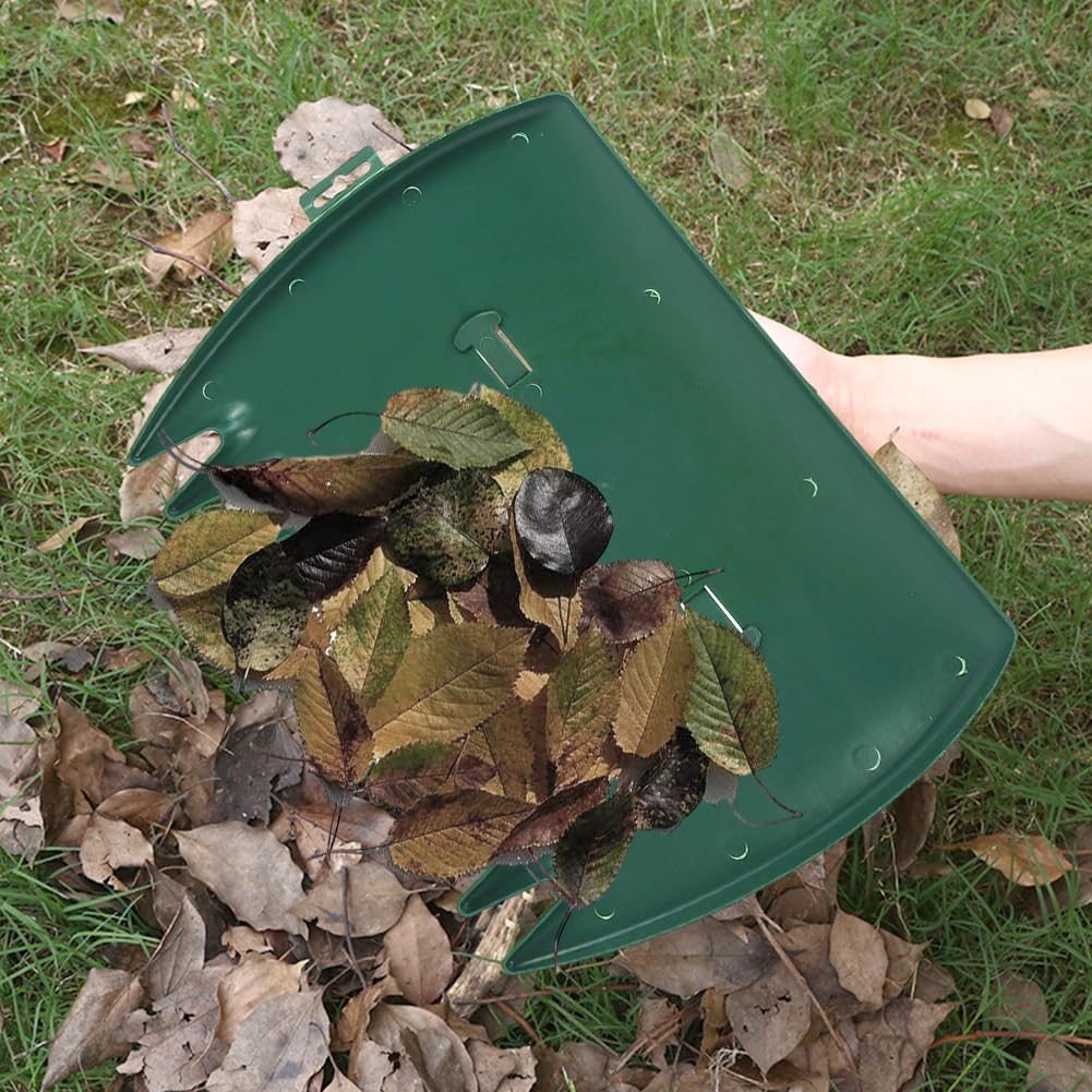 Kakalote compact leaf grabber shown in action for quick yard cleanup.