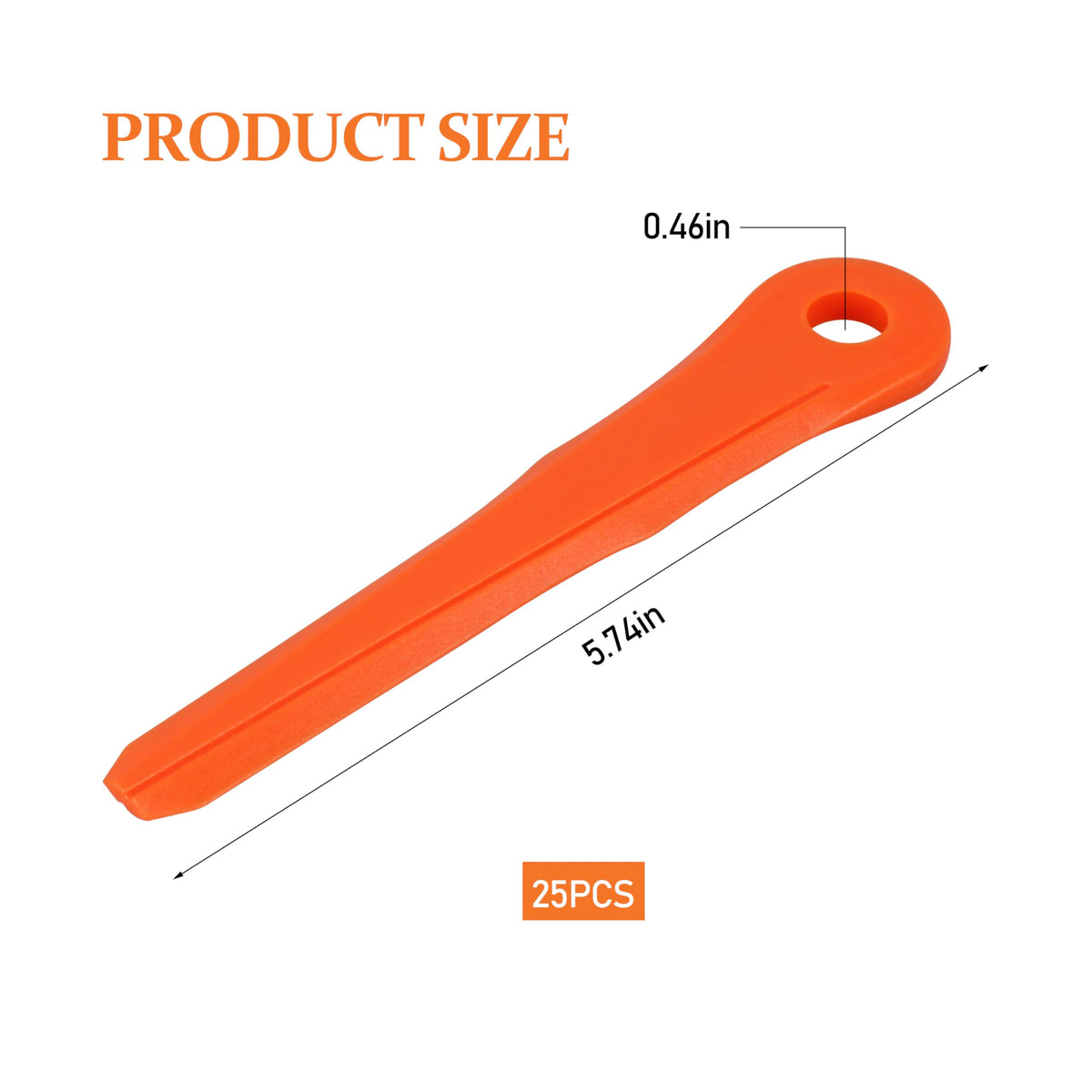 KAKAPEOPLE PolyCut 28-2 blades pack view with 25 blades ready for outdoor use