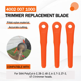 KAKAPEOPLE PolyCut 47-3 blades replacement close-up highlighting PA66 nylon durability