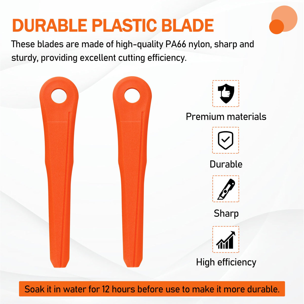 KAKAPEOPLE blades fitted to Stihl PolyCut for smooth, compatible replacement