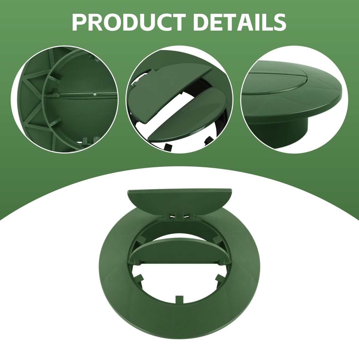 KAKAPEOPLE Pop Up Drain Emitter Cap fits 3 inch and 4 inch fittings.
