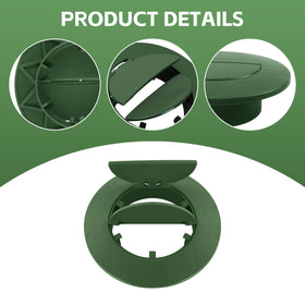 KAKAPEOPLE Pop Up Drain Emitter Cap fits 3 inch and 4 inch fittings.