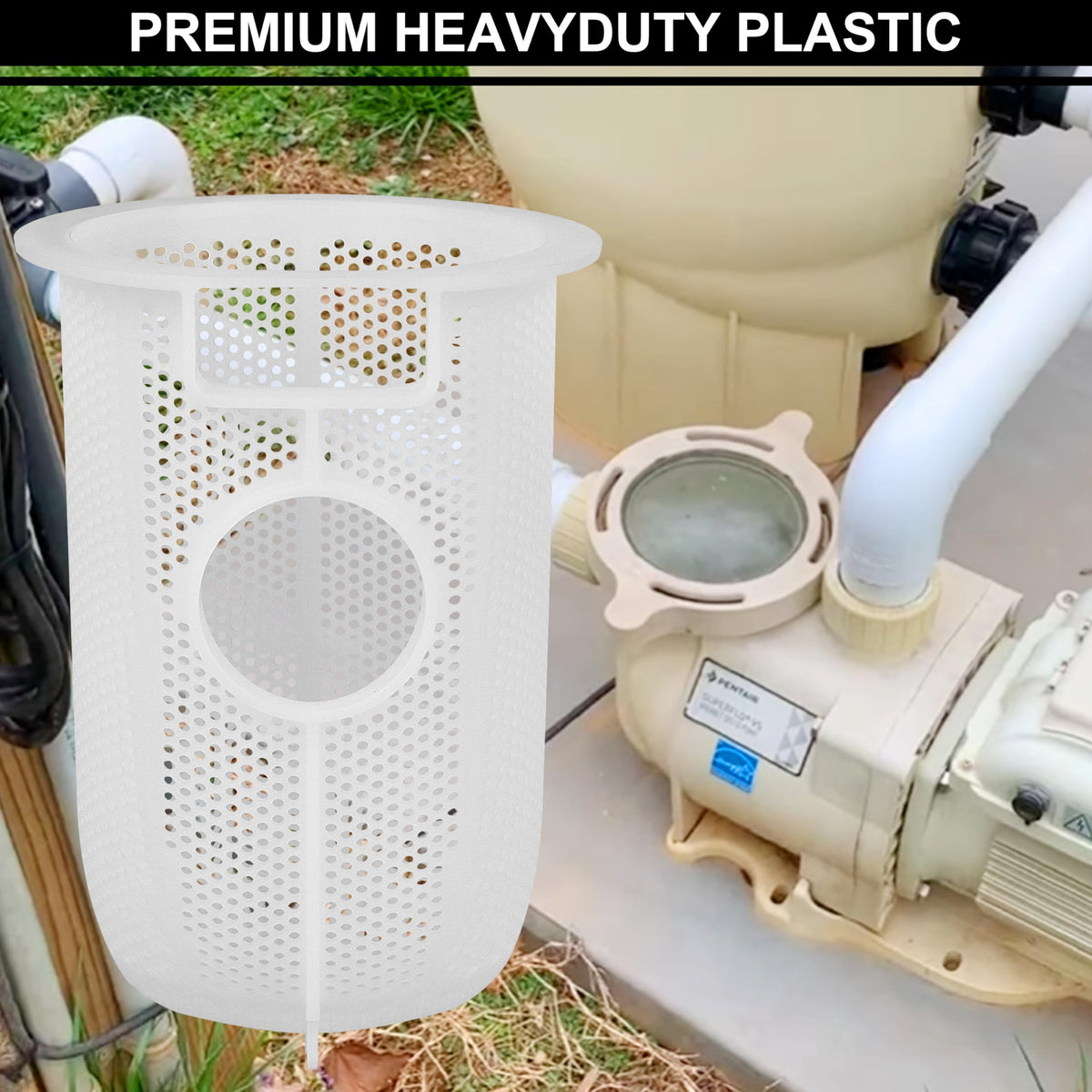 KAKAPEOPLE SPX3200M basket installed on a Hayward pump for easy maintenance.