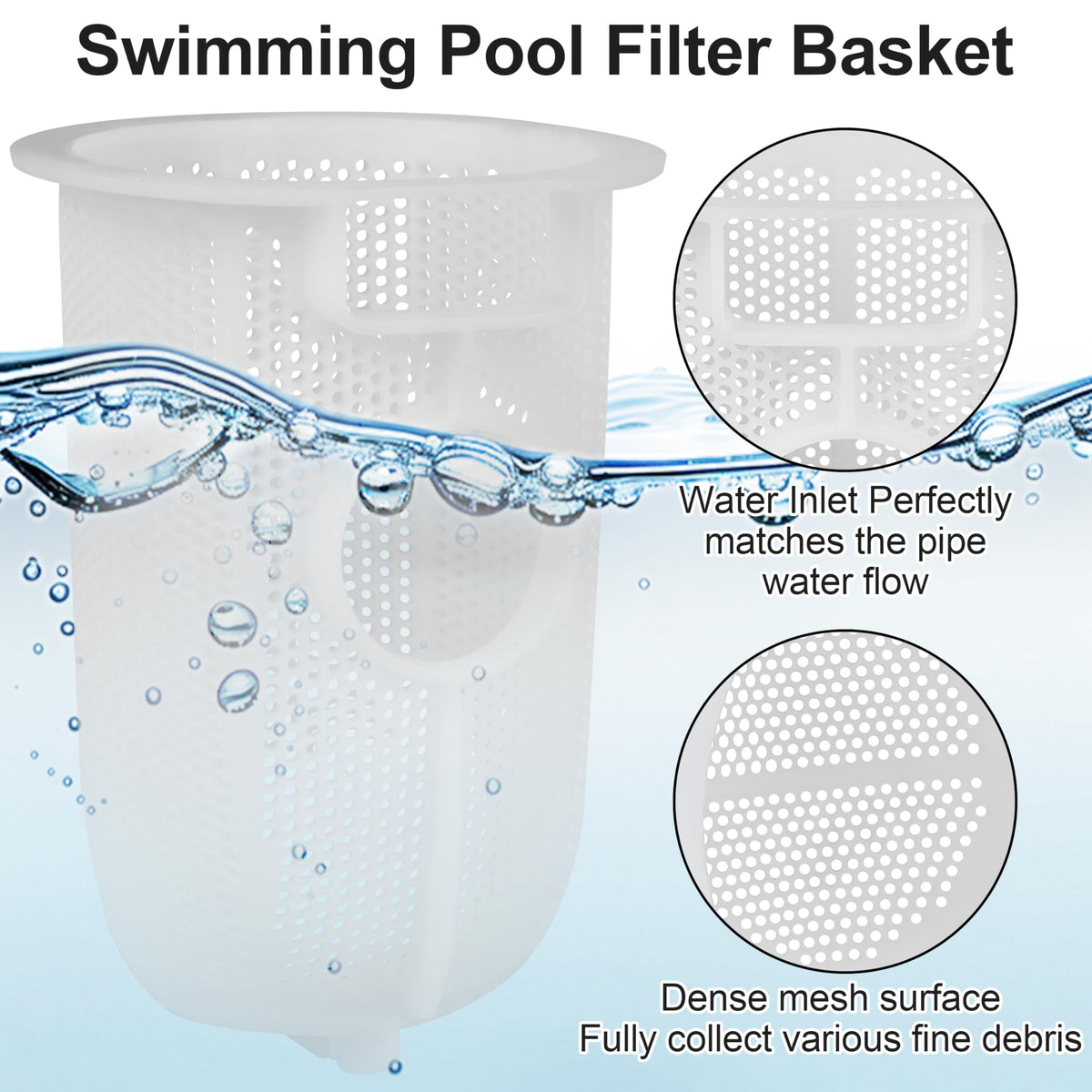 KAKAPEOPLE SPX3200M basket catches leaves and debris to protect the impeller.