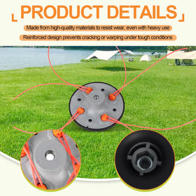 KAKAPEOPLE M10x1.25 LH replacement head top-fit with tool-free twist-on
