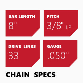 KAKEI chain on bar ready for quick installation and reliable operation.