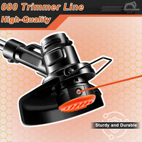 KAKO 080 spool contains 2000 feet of line for fewer refills.