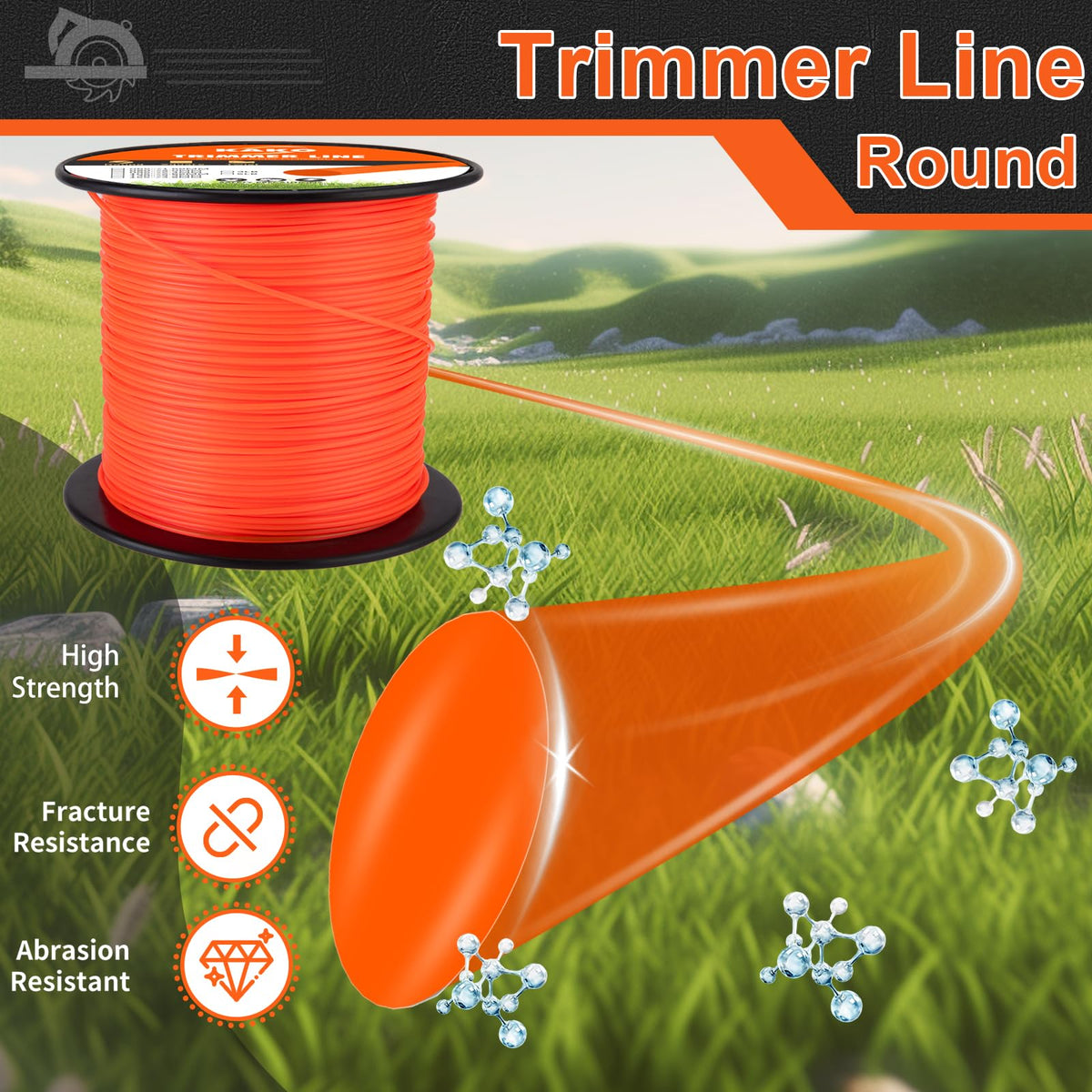 KAKO 080 line delivers high-efficiency cutting for thicker grass and weeds.