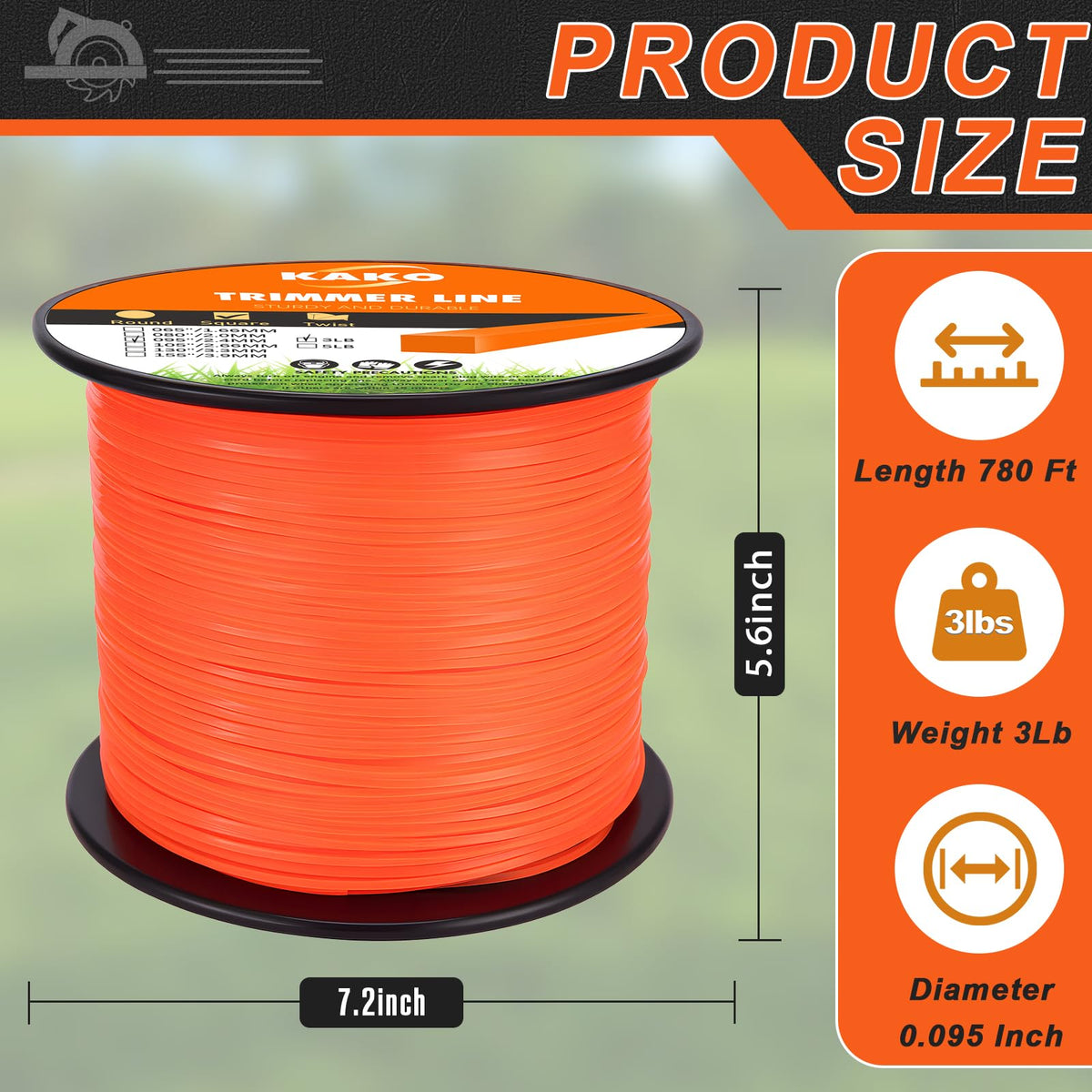 KAKO 095 nylon polyamide line delivers durable performance under heavy use