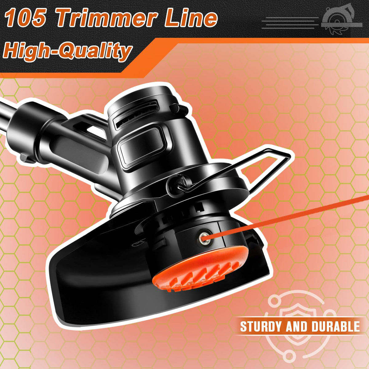 KAKO 105 trimmer line 1038 feet spool for long-lasting use.