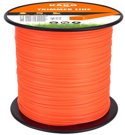 KAKO 130 trimmer line square spool for heavy-duty cutting on tough weeds